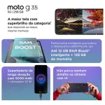 Smartphone Moto G35 5g 256gb - Coral - Cuero vegano